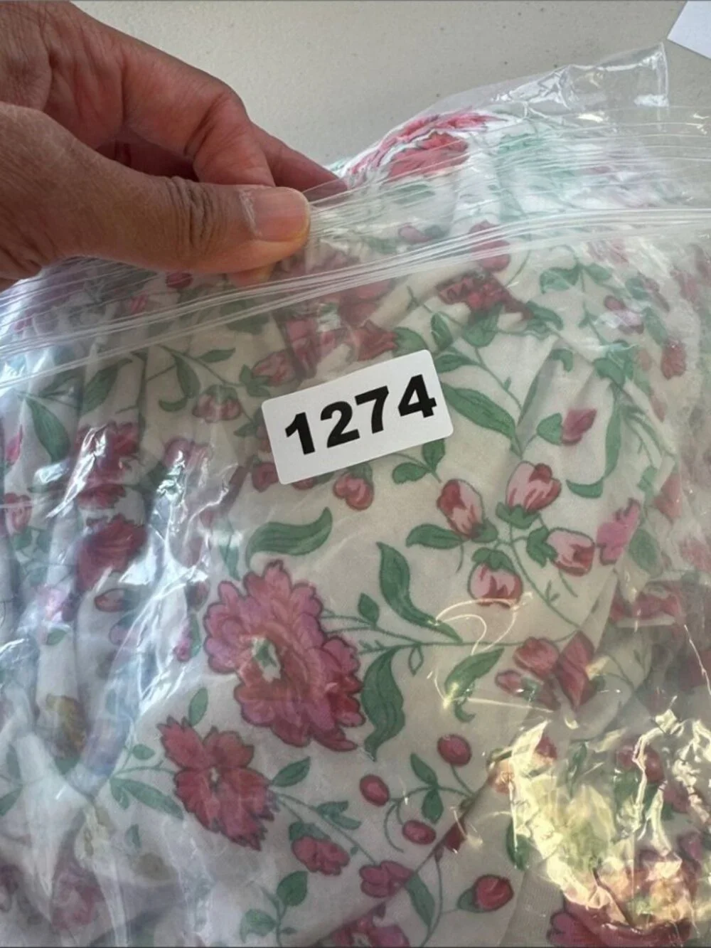 April Cornell Pink Green Floral Midi Dress Print Prairie Boho Large Summer Chic